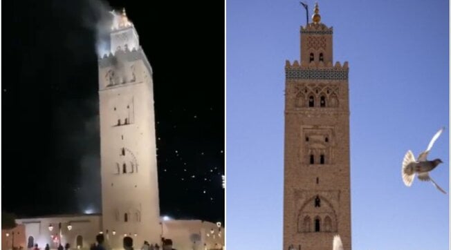 Marrakech, crolli nella Medina e colpita la moschea di Koutoubia