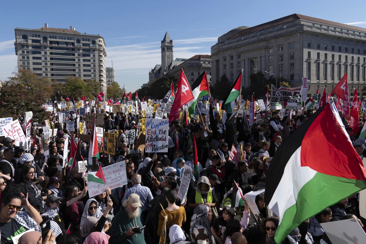 L’America in piazza per la Palestina