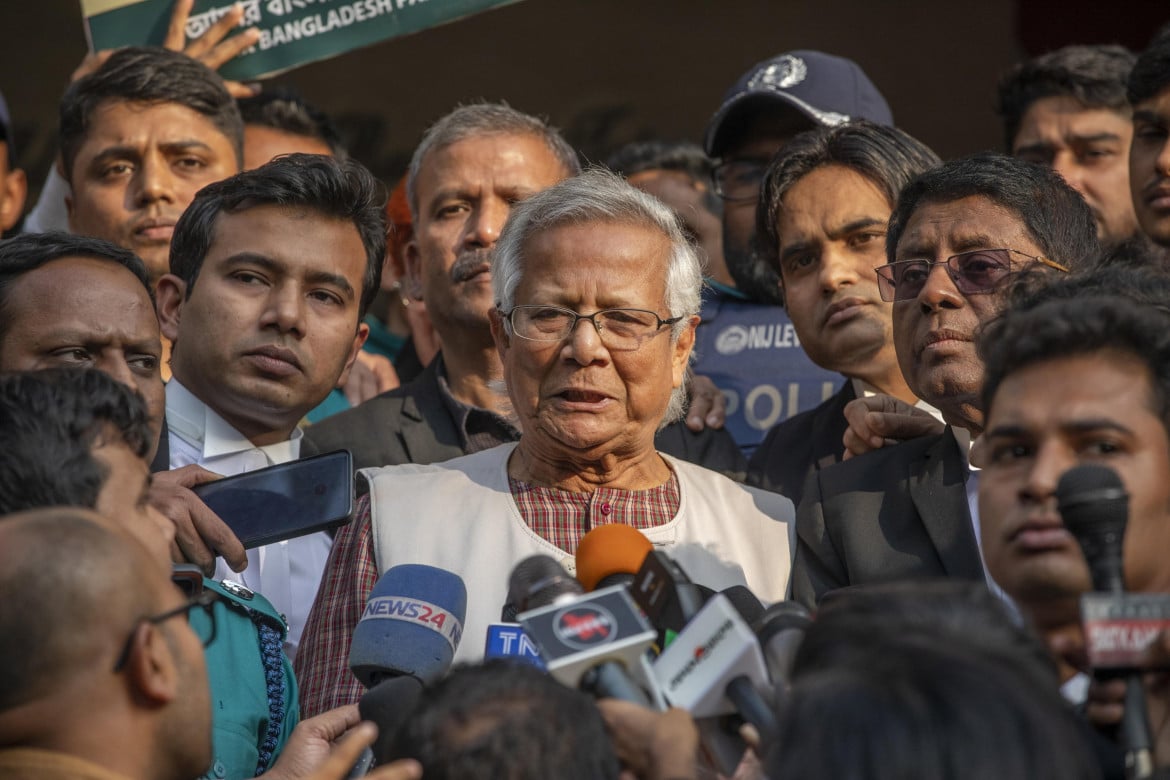 Il premio Nobel Muhammad Yunus foto Ansa