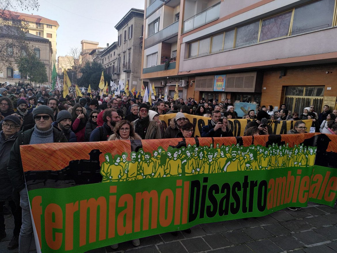 La protesta a Falconara