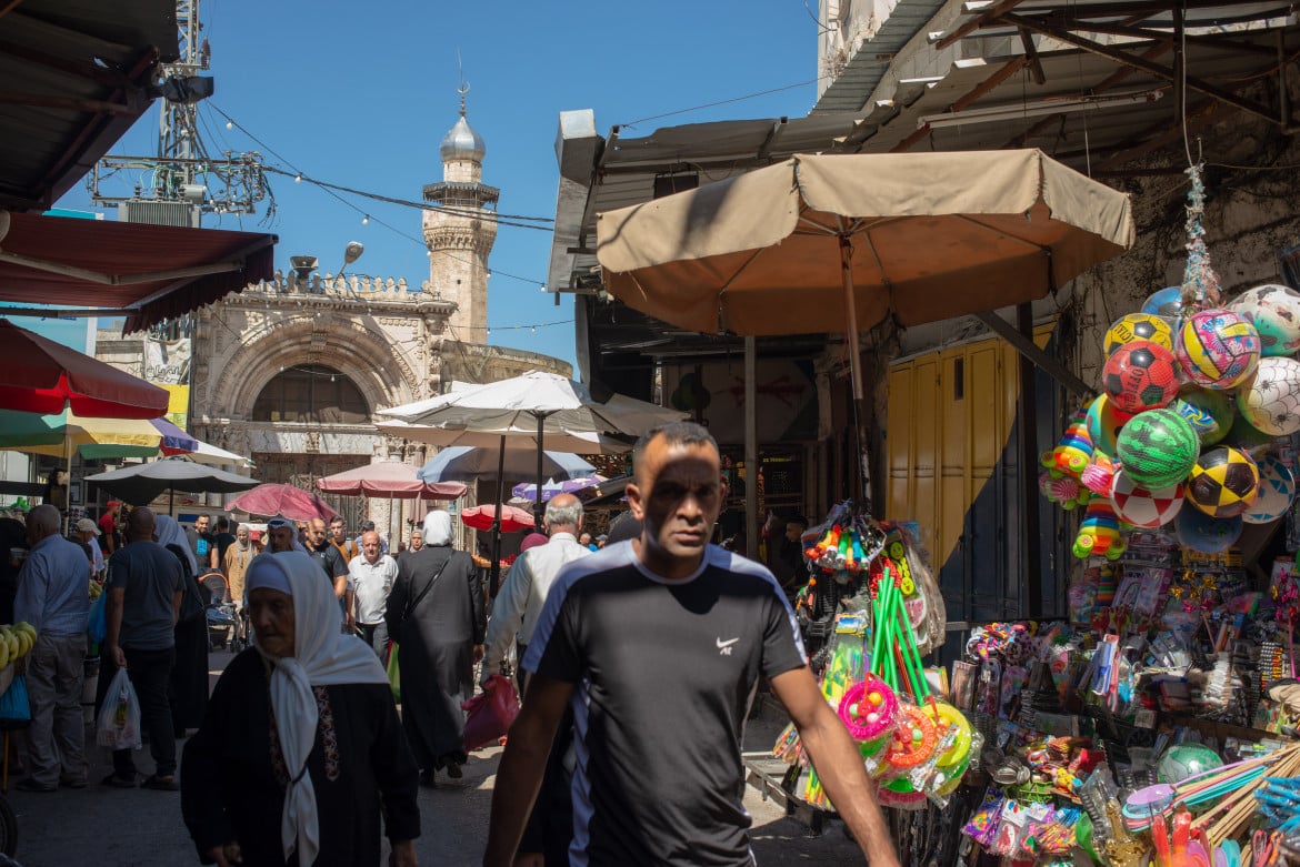 foto di un mercato a nablus