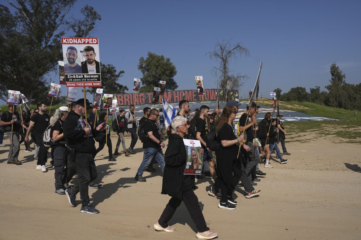 4 giorni in marcia per gli ostaggi, dal kibbutz Re’im a Gerusalemme