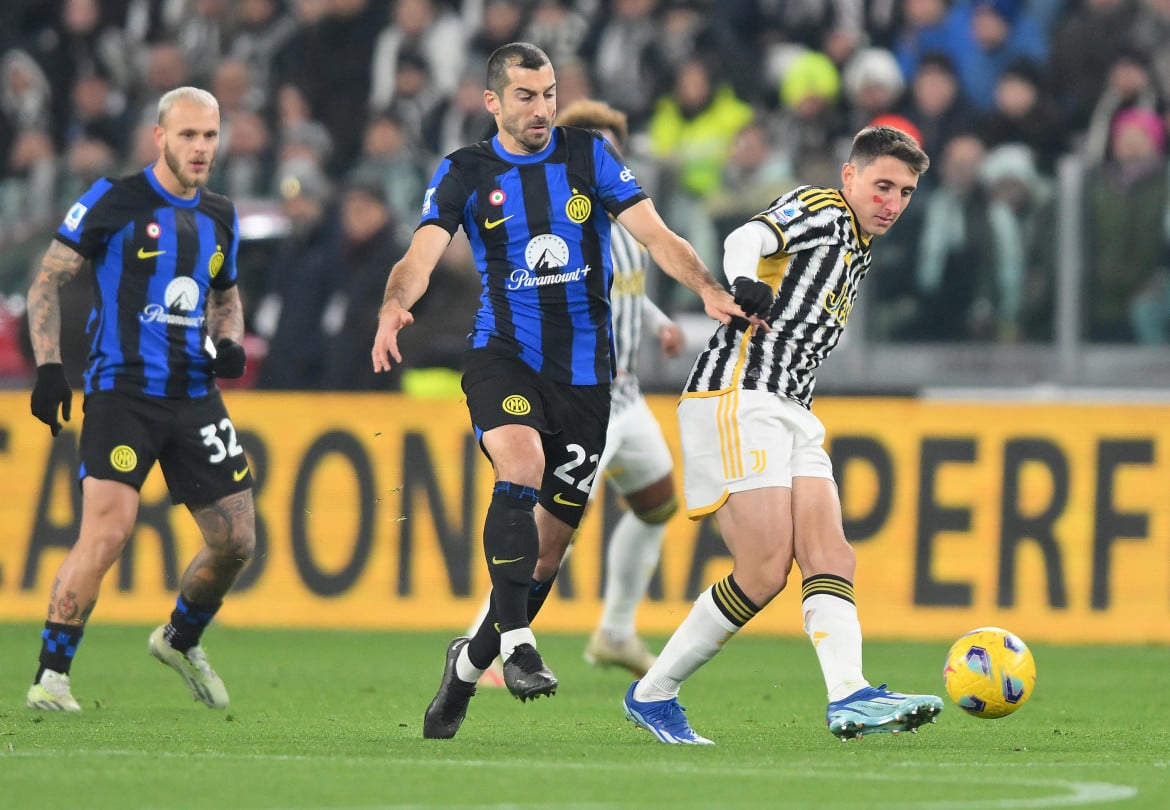 Un’azione del match d’andata, Juventus-Inter 1-1 foto Ansa