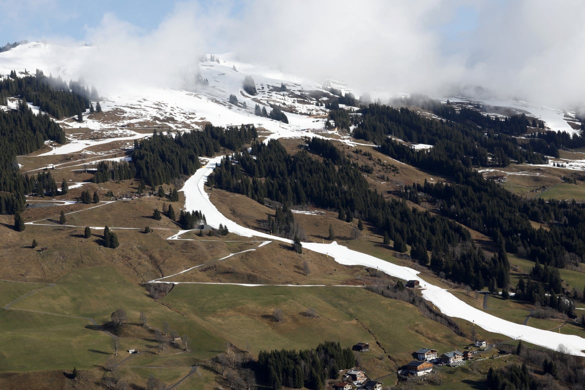 Una pista da sci a Saalbach, in Austria
