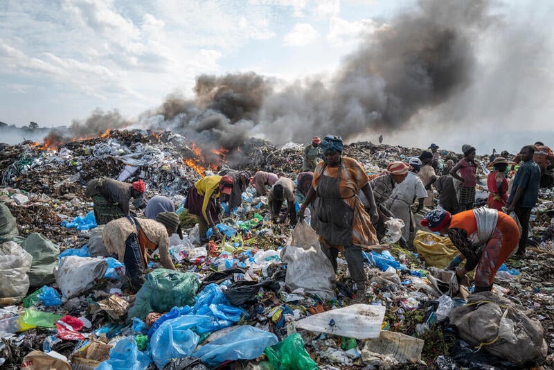 Discarica di rifiuti in Kenya