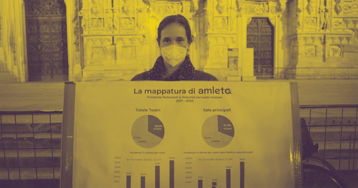 Le donne a teatro ferme al 35%, la nuova mappatura di Amleta