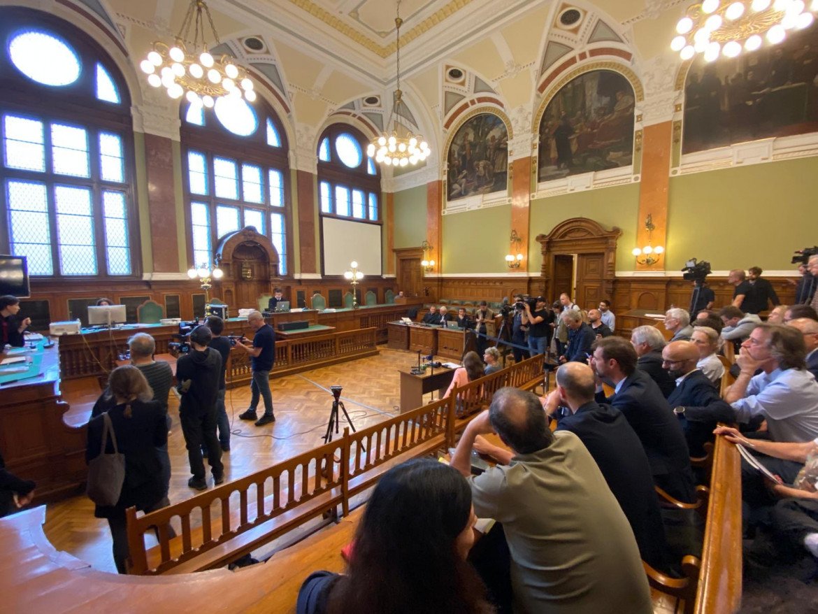 L'aula dove si è tenuto il processo a Ilaria Salis (Foto G.Merli)