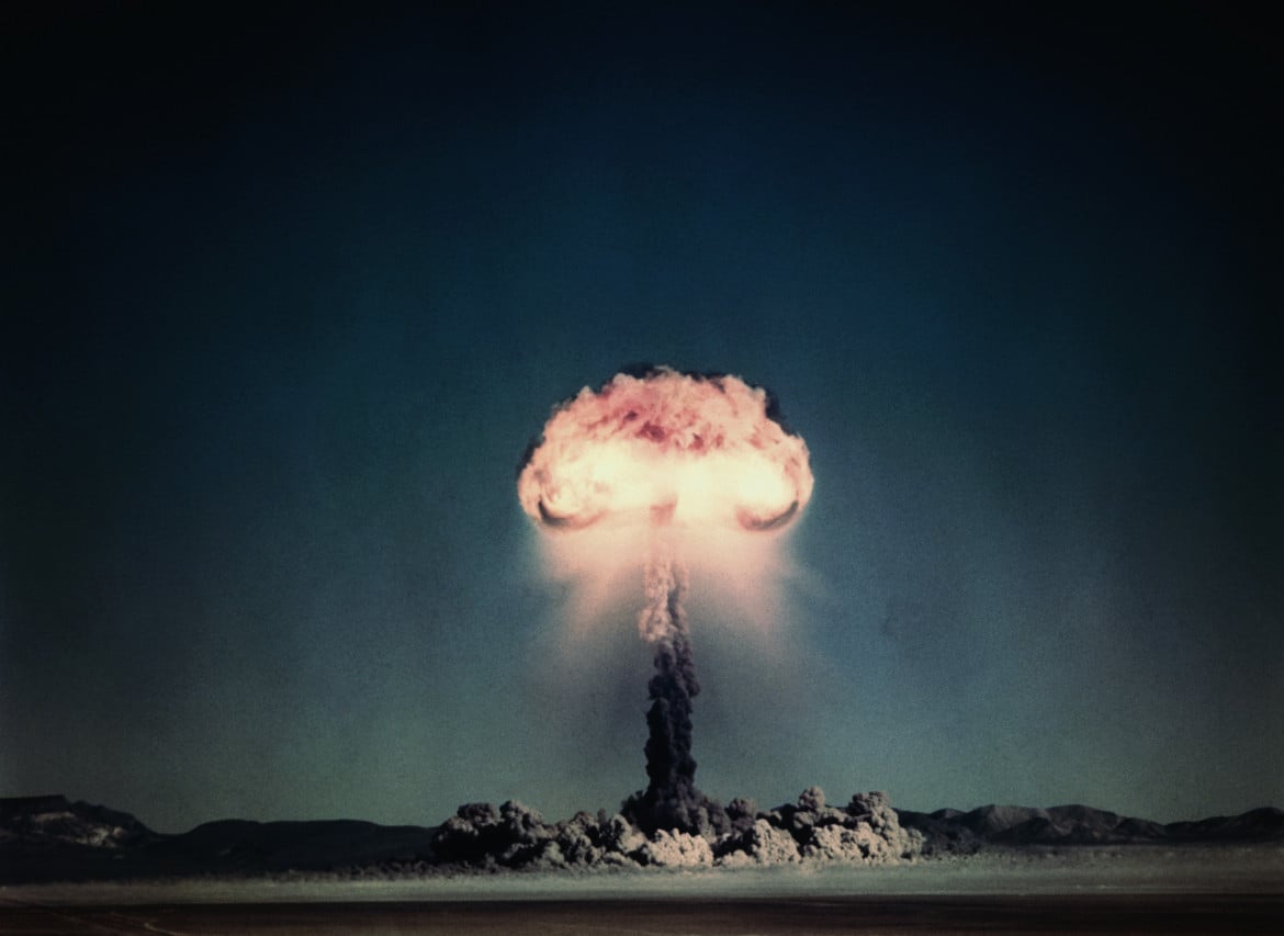 Il fungo atomico prodotto da un test durante l'operazione Tumbler-Snapper, condotta nel 1952 al Nevada Proving Ground