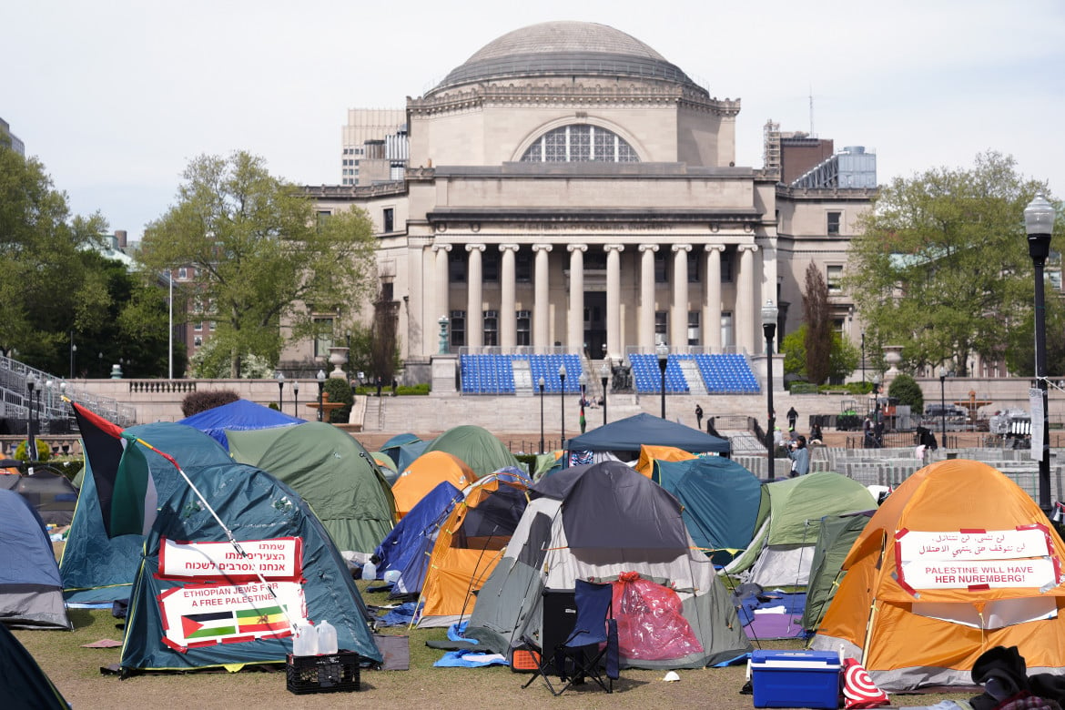 La protesta alla Columbia University di New York 