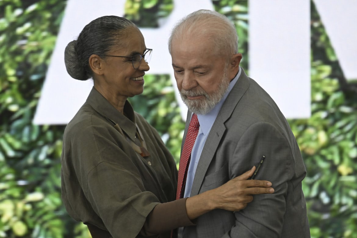 Il presidente Lula e la ministra dell’ambiente da Silva