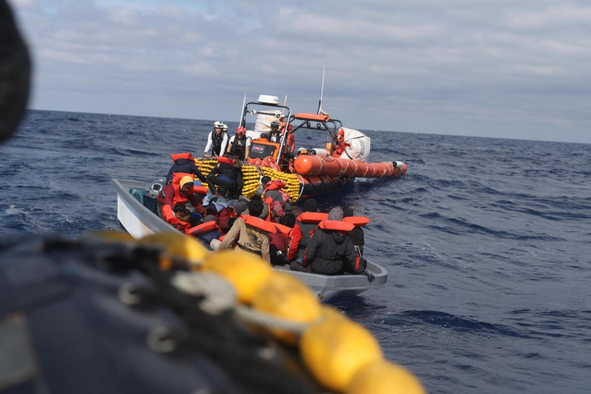 Operazione di salvataggio nel Mediterraneo