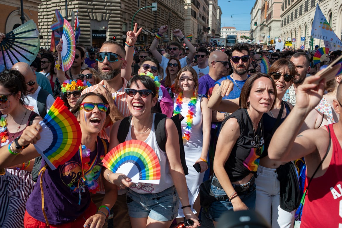 Il corteo del Roma Pride 2024,