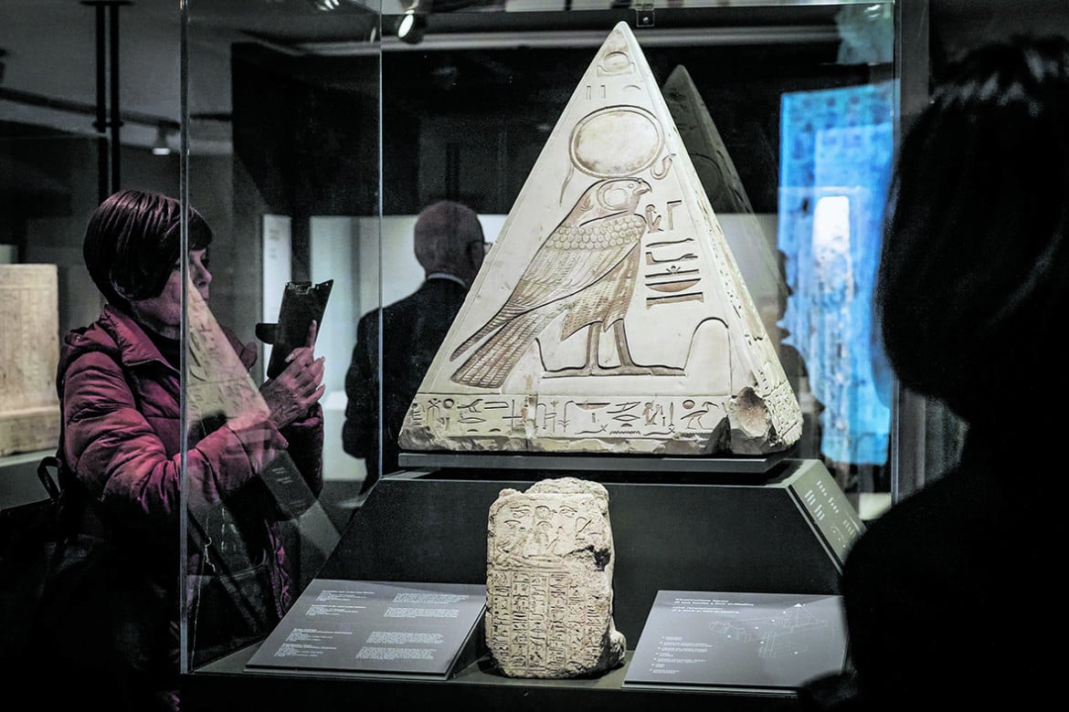 Una sala del Museo Egizio di Torino