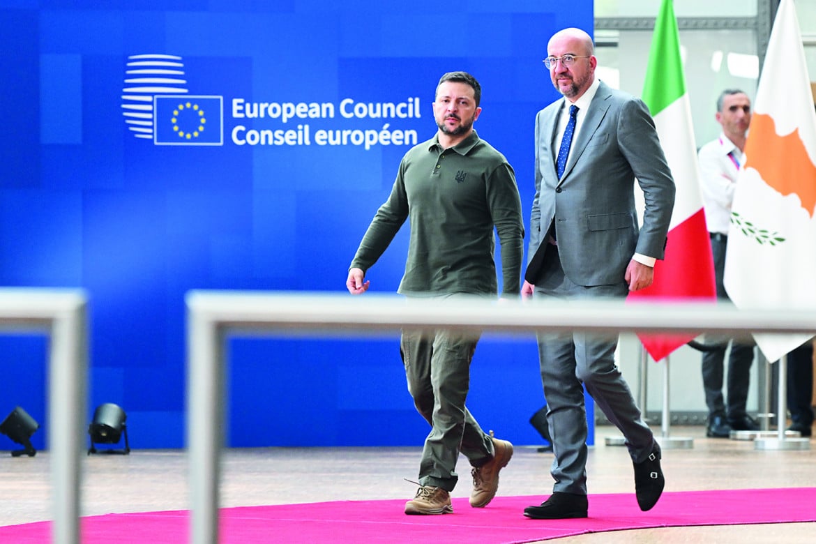 Zelensky e Michel al Consiglio europeo