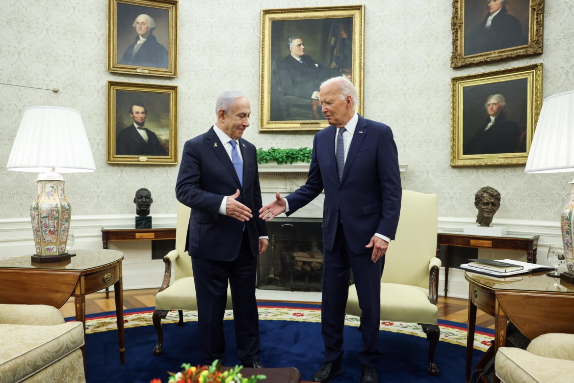 Netanyahu e Biden a Washington foto Epa/Samuel Corum