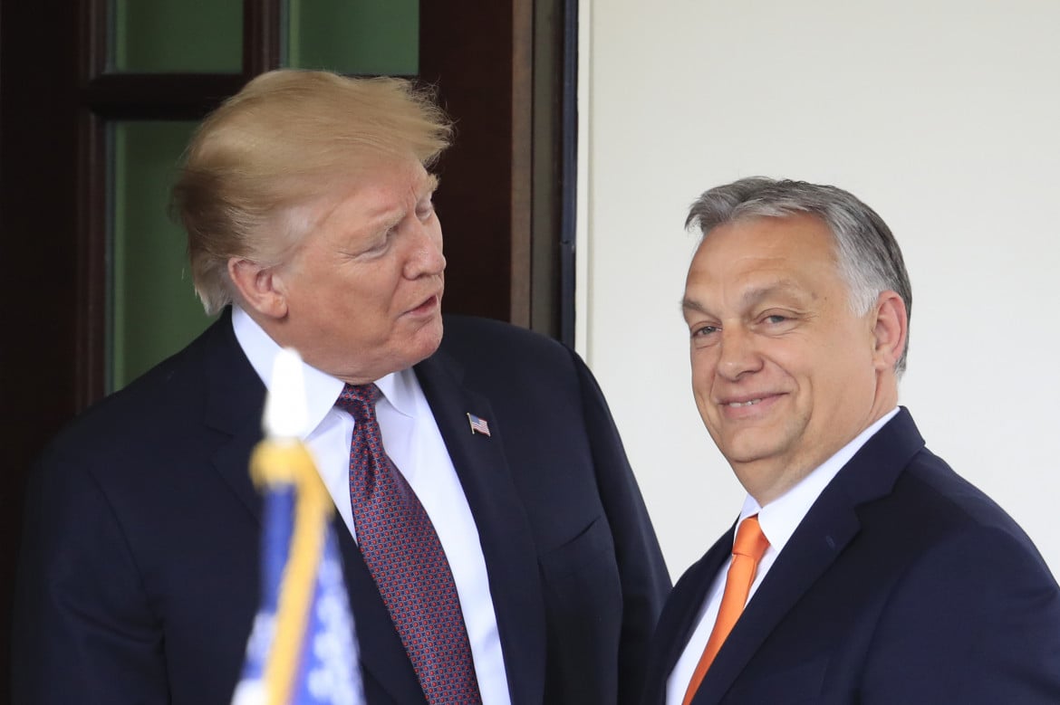 L'ex presidente degli Usa Donald Trump e il primo ministro ungherese Viktor Orbán
