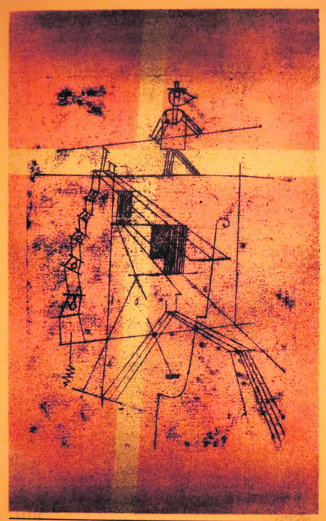 Paul Klee, Seiltänzer, 1923, litografia a colori, Hagen, Osthaus Museum