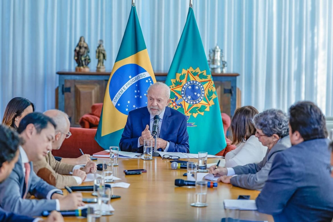 Il presidente brasiliano Lula al G20 durante un incontro con la stampa foto di Ricardo Stuckert