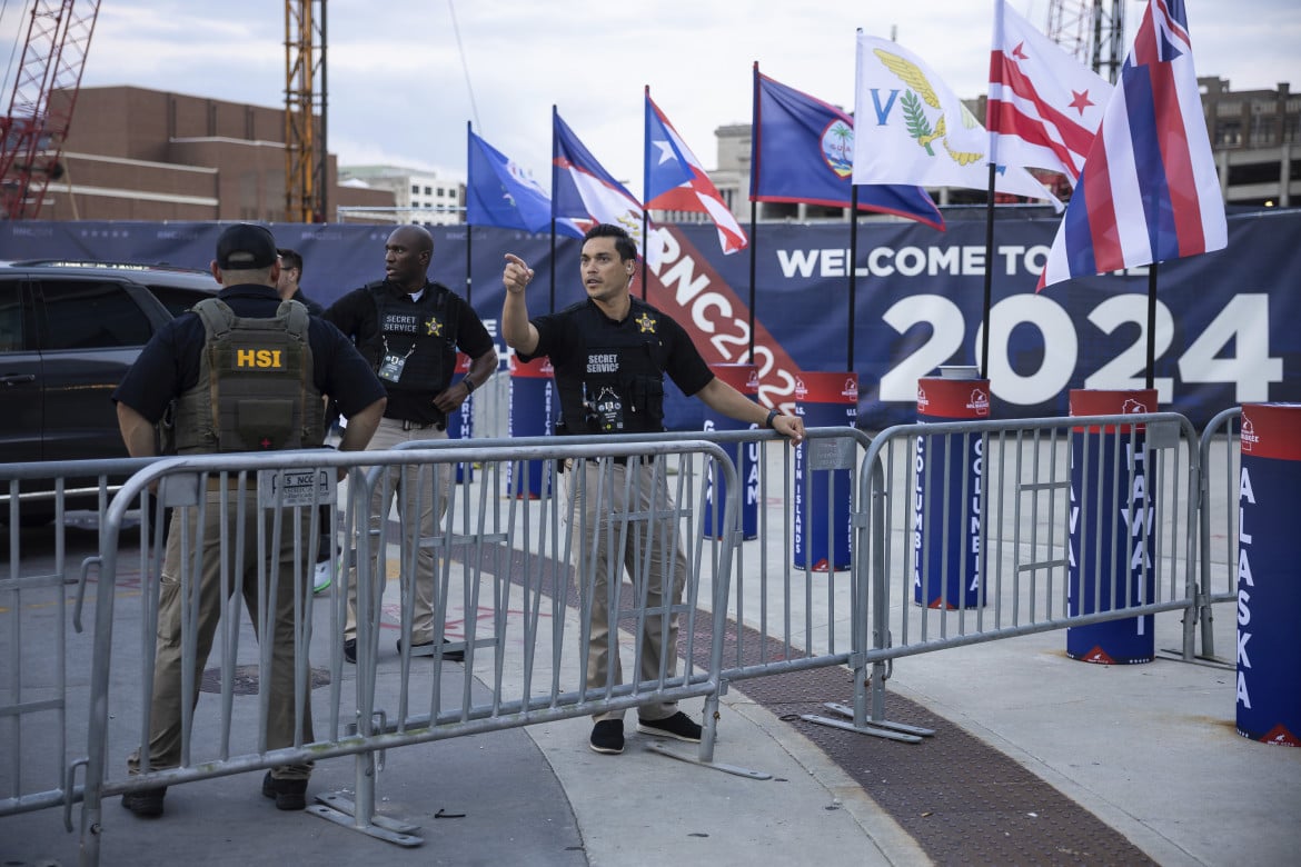 I preparativi per la prossima Convention Nazionale Repubblicana, a Milwaukee, Wisconsin. (Francis Chung/POLITICO tramite AP Images)