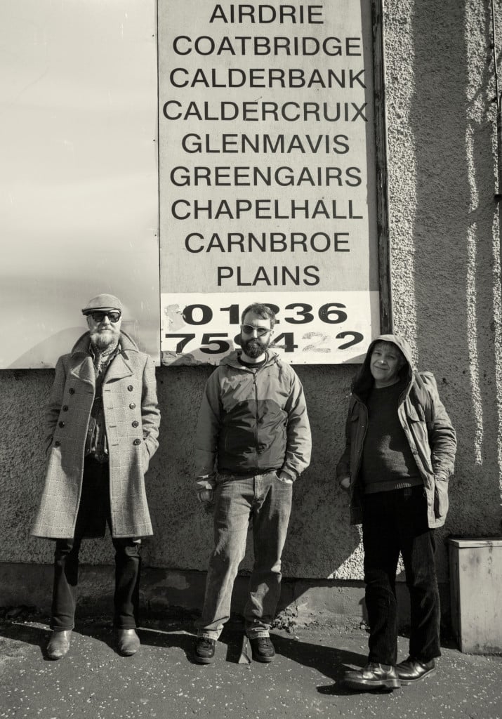 Da sinistra: David Keenan, Gavin Thomson e Stephen Pastel (foto di Steven Gribbin)