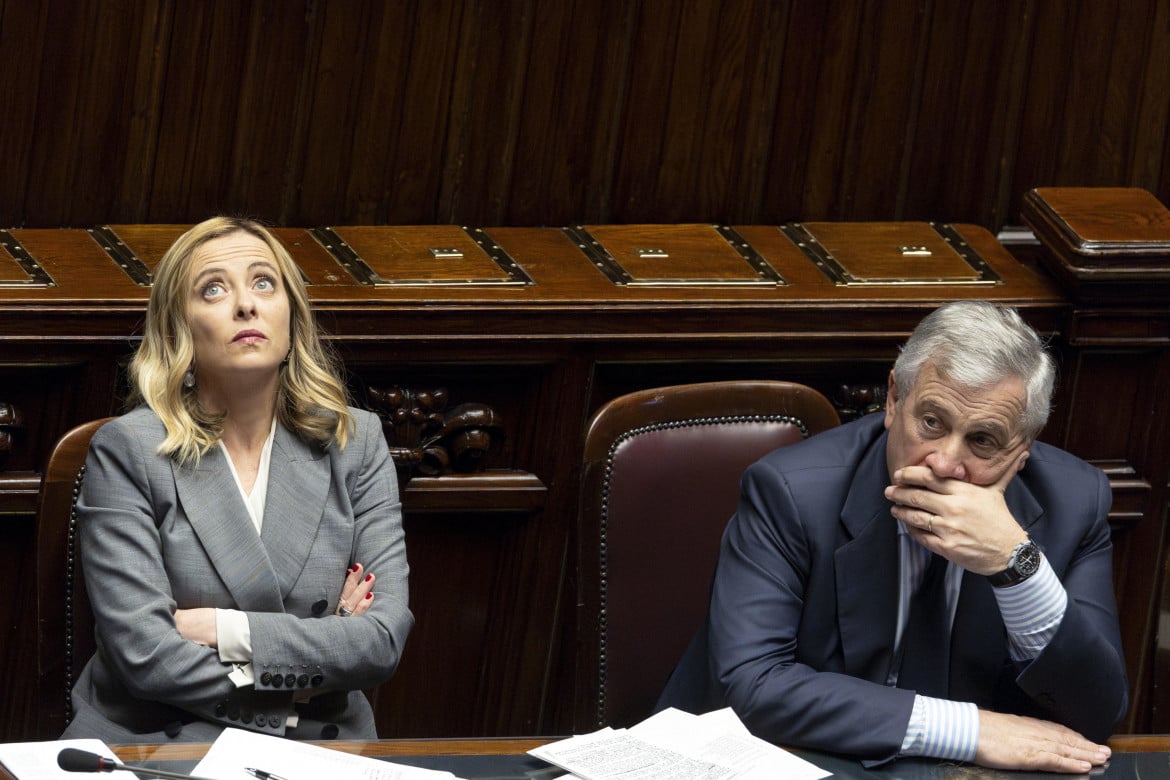 Giorgia Meloni e il vicepremier Antonio Tajani foto Ansa