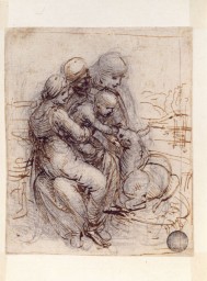 29 ID 183. Leonardo da Vinci Madonna col Bambino, sant’Anna e un agnello