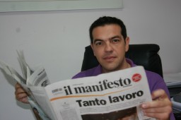 Alexis Tsipras per il manifesto foto Argiris Panagopulos all rights reserved