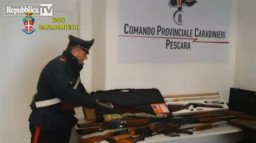 Le armi sequestrate dai Ros all'organizzazione «Avanguardia Ordinovista»,