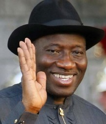 Il presidente uscente Goodluck Jonathan