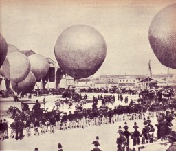 Milano_Esposizione Internazionale del 1906_ Fotografia del parco aerostatico