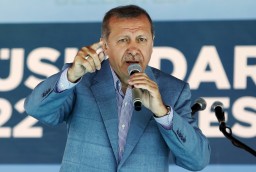 Il presidente turco  Recep Tayyip Erdogan