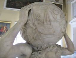 Atlante Farnese, dettaglio