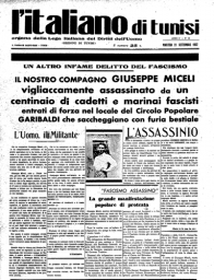 L'Italiano di Tunisi, 21 Settembre 1937, Archivio Nazionale Tunisi 2r