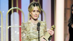 74th ANNUAL GOLDEN GLOBE AWARDS -- Pictured: Sarah Paulson, Winner, Best Actress - Limited Series or Motion Picture Made for TV, at the 74th Annual Golden Globe Awards held at the Beverly Hilton Hotel on January 8, 2017 -- (Photo by: Paul Drinkwater/NBC)